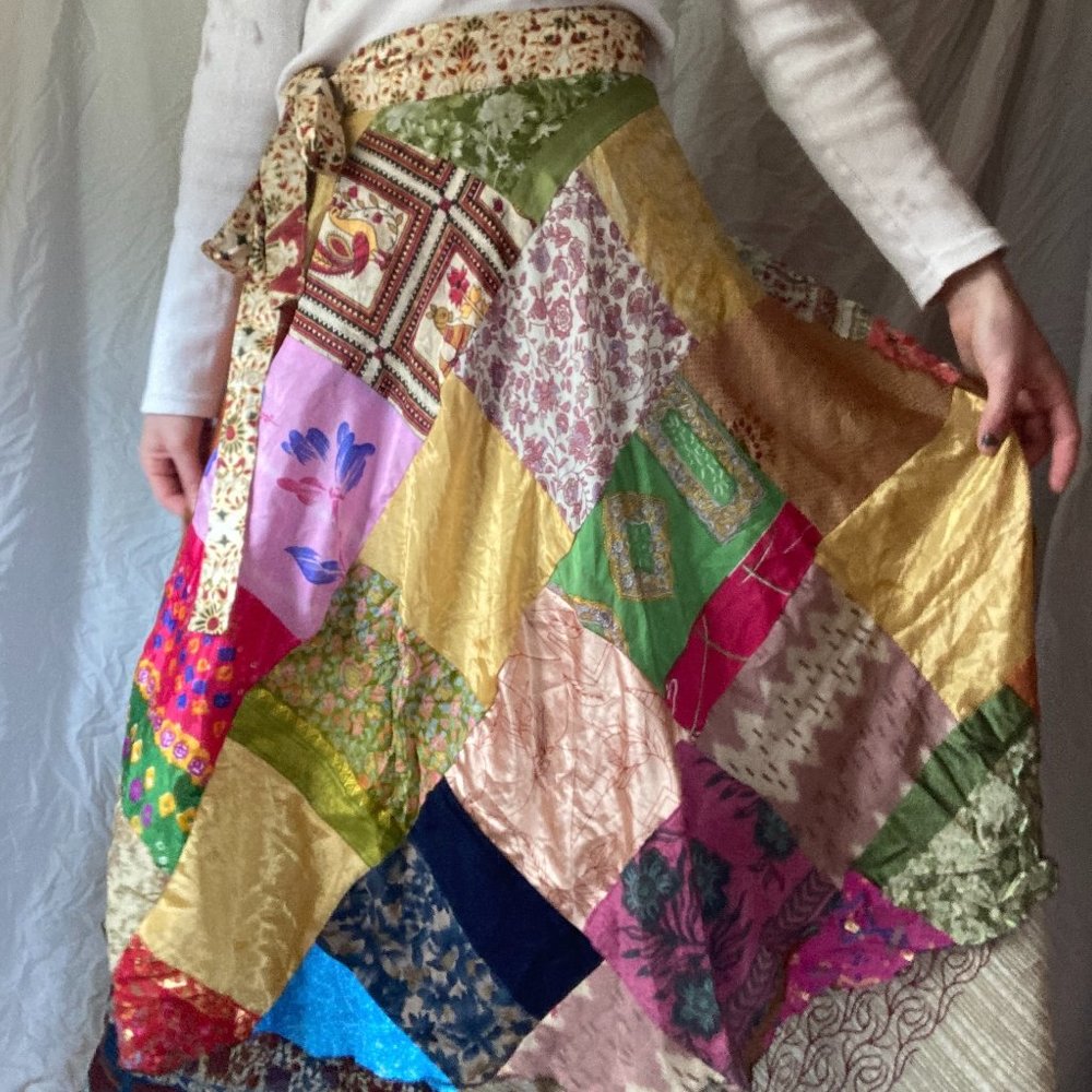 Reversible Wrap Skirt